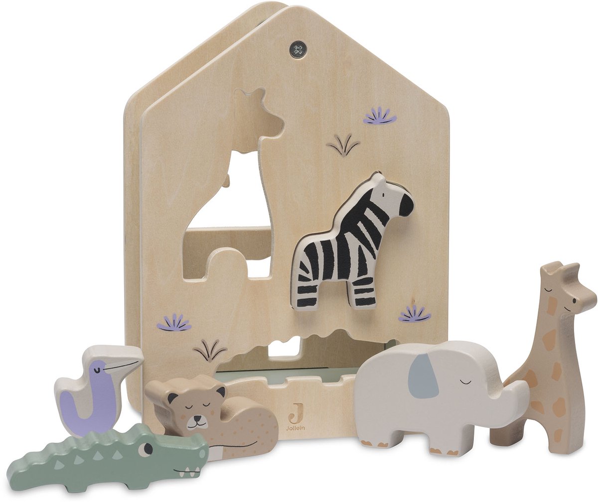 jollein Jungle Jambo houten sorteerdoos