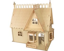 Bouwpakket Poppenhuis met Dakkapel 1:12