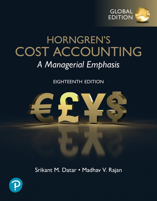 Horngren's Cost Accounting, Global Edition