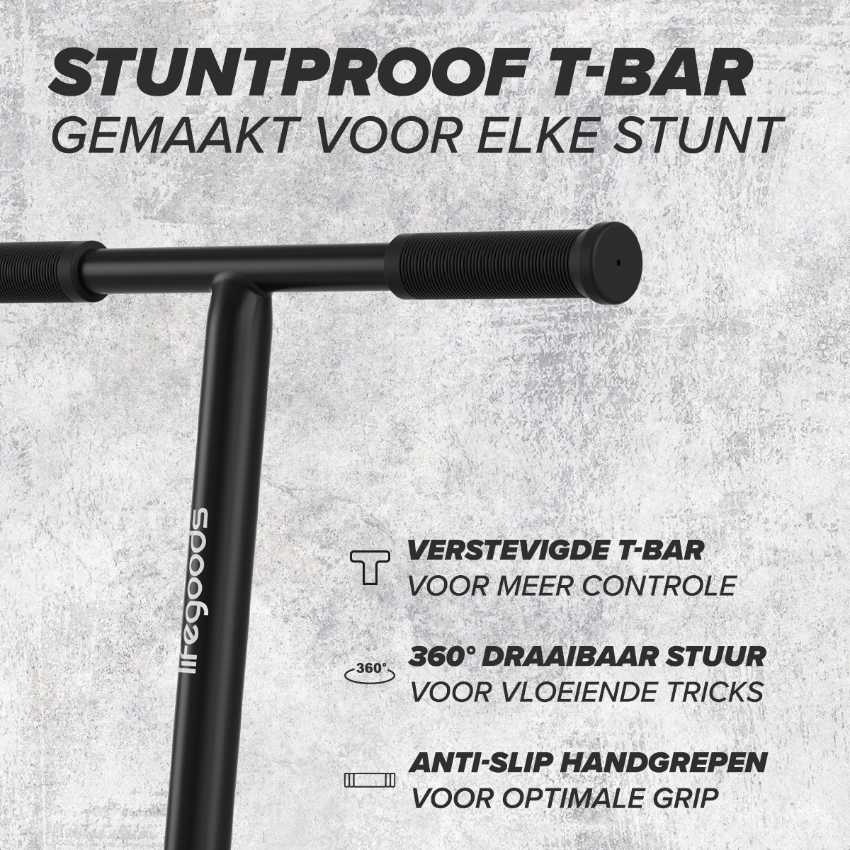 LifeGoods Stuntstep Pro X - T-Stang - HIC - Step - 110mm - 100KG - Regenboog — afbeelding 4