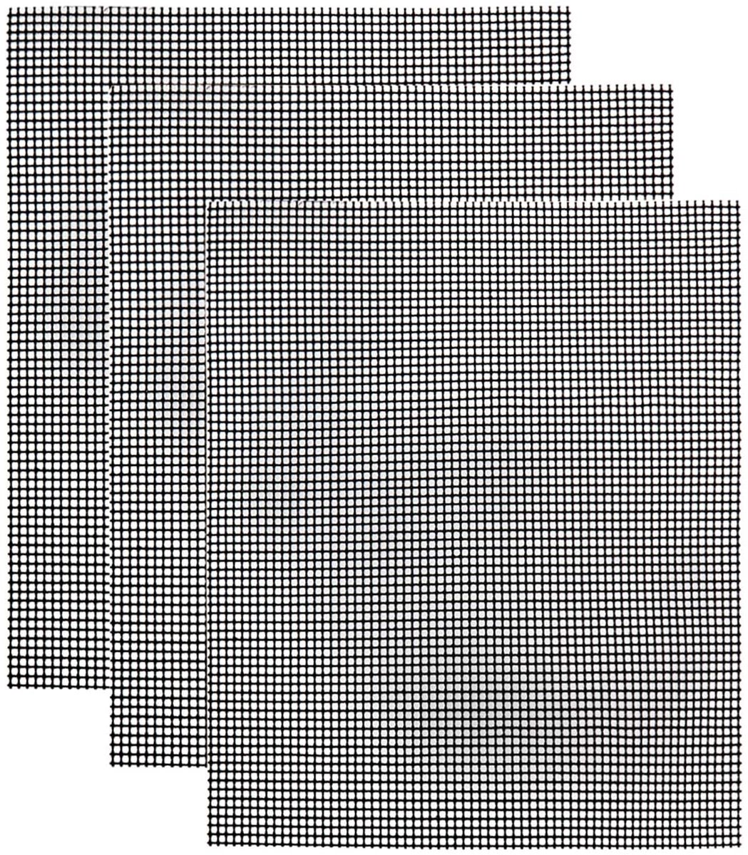 Grillnet Antiaanbaklaag Zwart 3-pack
