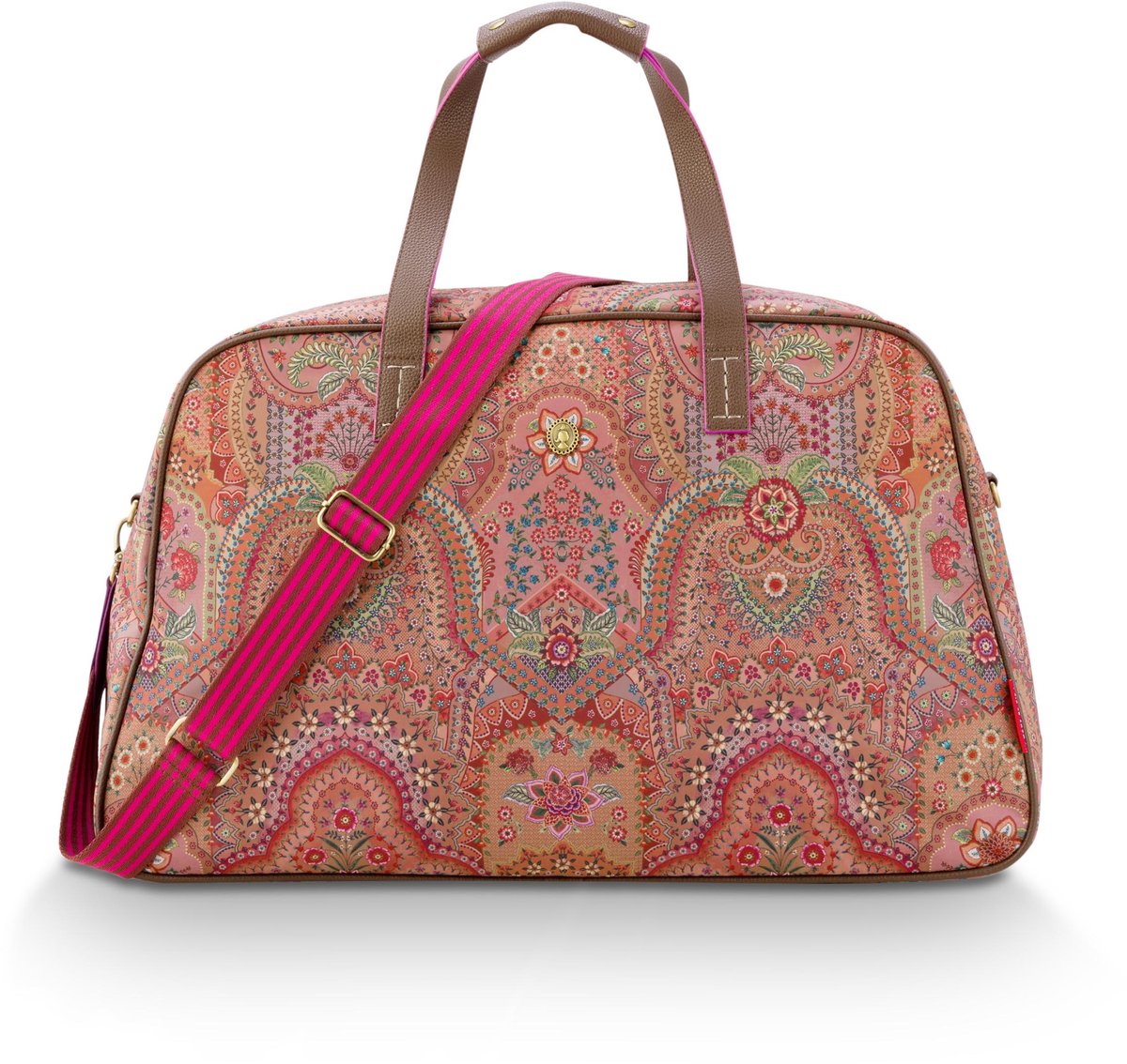 Pip Studio - Tovy Weekendtas Dames - Reistas - Jabali - Rood - 57x22x37cm