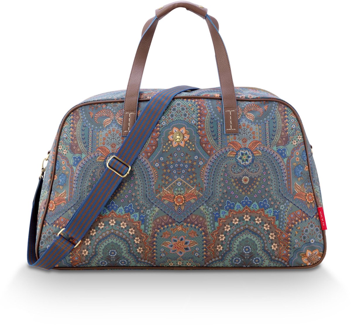 Pip Studio - Tovy Weekendtas Dames - Reistas - Jabali - Blauw - 57x22x37cm