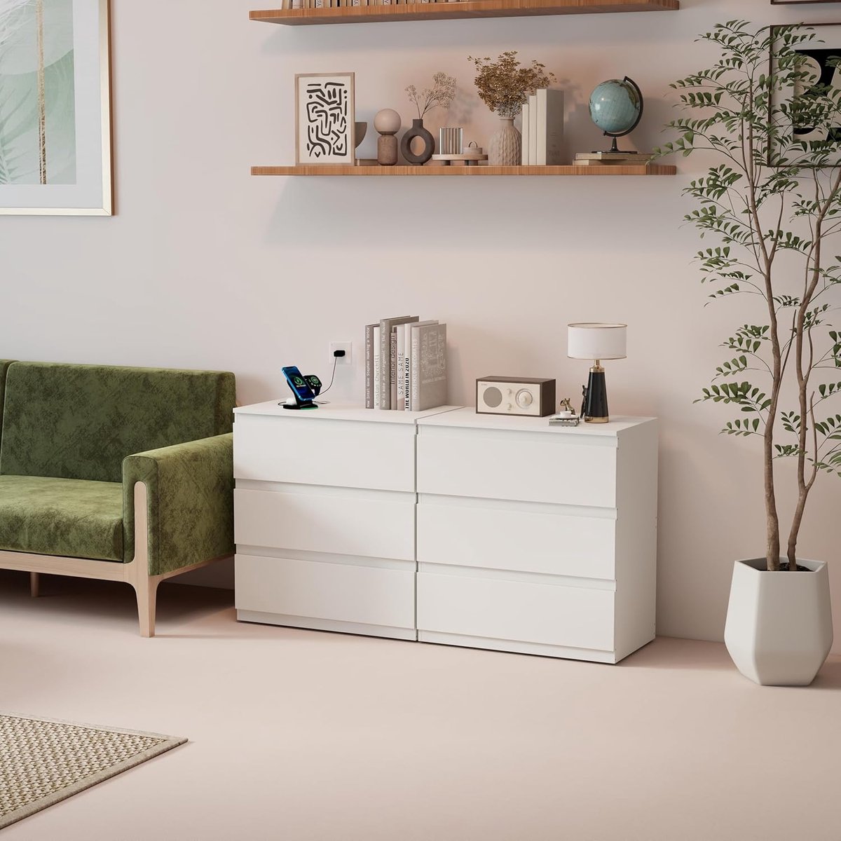 Complete Slaapkamerset - Volwassenenbed 160 X 200 Cm Met Nachtkastje Ladekast Grenen Mdf Wit Naturel Complete Slaapkamerset - Volwassenenbed 160 X 200 Cm Met Nachtkastje Ladekast Grenen Mdf Wit Naturel