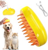 Kattenhaarborstel, Huisdier Kat Massage Borstel, Ronde Naald Huisdier Verzorging Kam, Comfortabel en Duurzaam, Handige Verzorging Kam voor Katten( roze