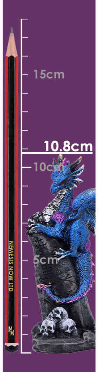 Nemesis Now - Cobalt Rune Protector 10.8cm Beeld/figuur - Draak - Multicolours