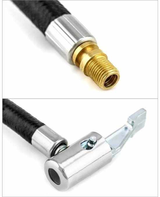 TOVBMUP Bandenpompslang - Verlengbuis voor autobanden - Pompslang - Universele bandenpompslang - Slangadapter - Ventielaansluitslang - Voor auto's, motoren, fietsen - 20 cm — afbeelding 3