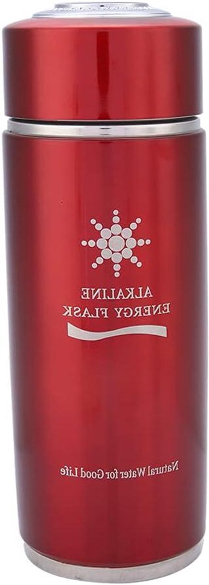 Allecto Premium - Alkalinefles en Weegschaal Set voor de Keuken (Rood)