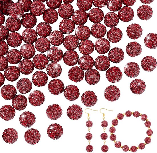 8 mm gemengde glaskralen - doe-het-zelf sieraden maken, ca
