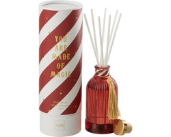 J-Line geurstokjes Magic - Rose Waltz - glas - wit/koraal - small
