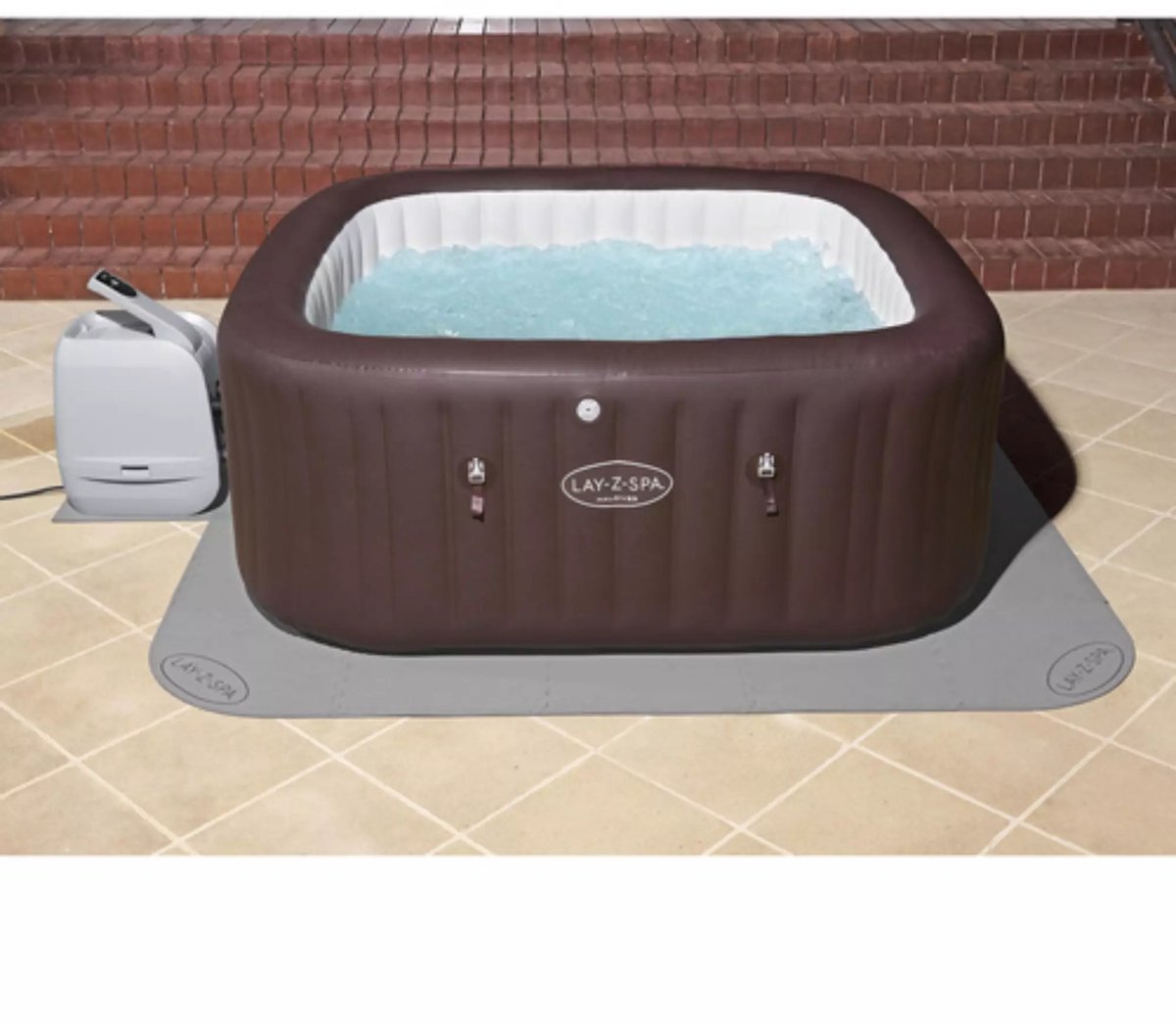 Lay-Z-Spa 60334 Zwembadbodem Beschermer Transparant 196x196cm