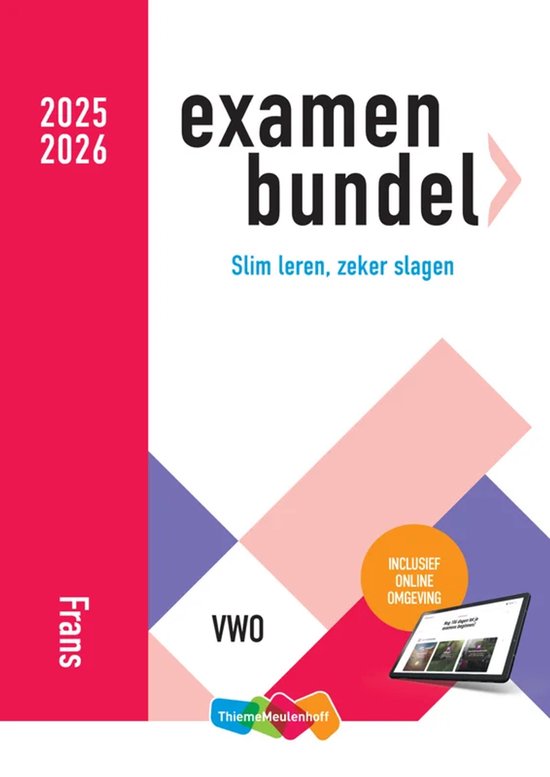 Examenbundel online + boek vwo Frans 2025/2026