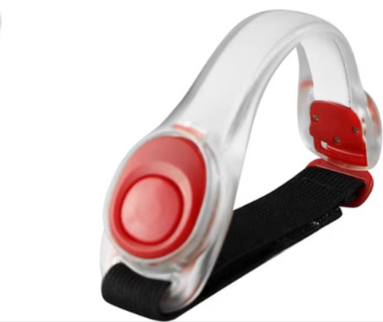 Vélo / Siècle des Lumières de course Brassard de Sport - Rouge - Sangle réfléchissante avec lumières LED - Accessoires - Feux de course - Feux de course