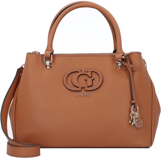 GUESS sac à main sac à épaule Calebra Hobo Status Satchel Bag Cognac brun