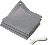 Toile d'ombrage - Toile d'ombrage rectangulaire - Filet d'ombrage Grijs - Toile d'ombrage automatique - Protection UV 90 % - Toile d'ombrage respirante - Serre , Jardin, terrasse, écran d'intimité - Grijs - 1 x 1,5 m