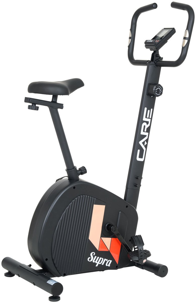 CARE SUPRA - Hometrainer - 8 kg vliegwielmassa - 8 handmatige weerstandsniveaus - Voor regelmatig thuisgebruik