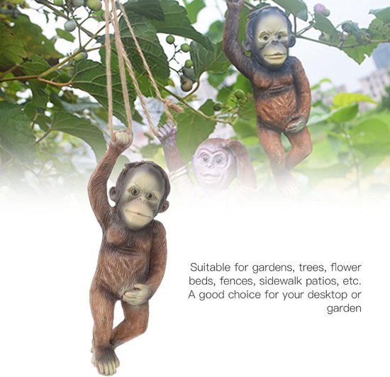 NSXBY Onbeleefde middelvinger kabouter standbeeld, tuinkabouters, elf open raam boom knuffelaar, grillige boom sculptuur muur decor, chagrijnige kabouters dwerg figuur fee tuin accessoire - A