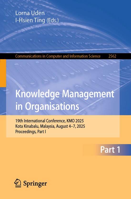 Communications in Computer and Information Science2562- Know ... - cover
