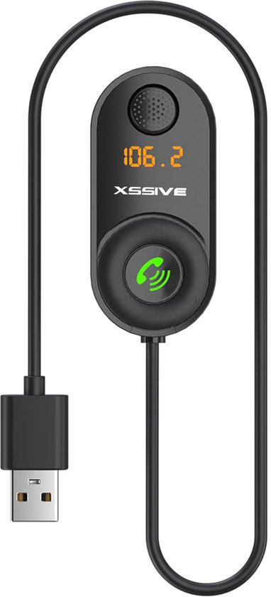 Xssive FM11 Bluetooth FM Transmitter Auto - FM Adapter - Bluetooth Auto Adapter - Muziek Streamen & Handsfree Bellen - Universele Bluetooth Zender Ontvanger