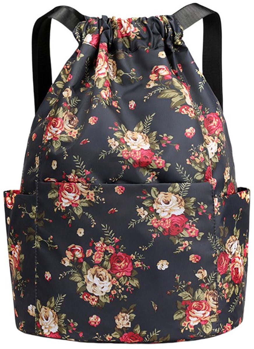 Ibenzoa® Sportbeutel Turnbeutel Rucksack met Kordelzug - Waterdicht Gymtas voor Dames en Heren
