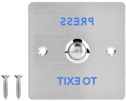 JGS Premium - Deur Push Switch voor veilige toegangscontrole in roestvrij staal met drukknop. Opener voor deur release met extra beveiliging.