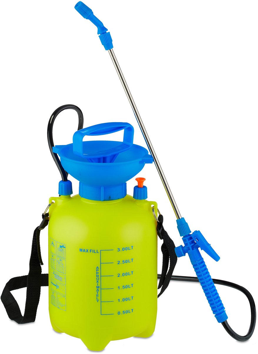 drukspuit met lans - 3 liter - verstelbare sproeikop