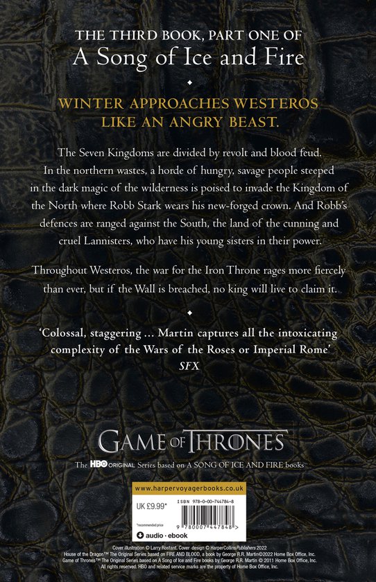 Game of Thrones: A Song of Ice and Fire, deel 3. Winter nadert Westeros als een woest beest.