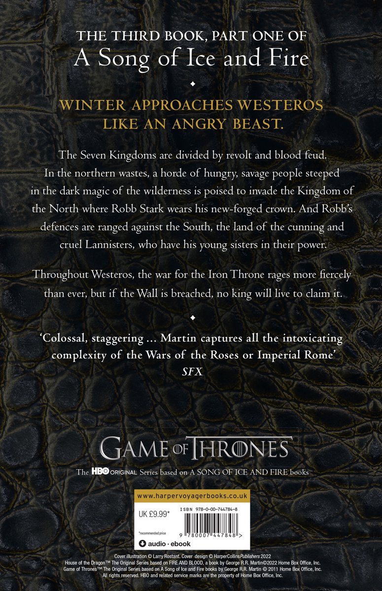Game of Thrones: A Song of Ice and Fire, deel 3. Winter nadert Westeros als een woest beest.