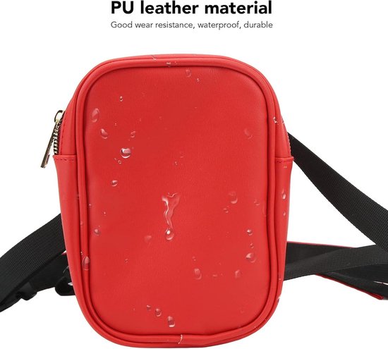 Beenzak Waterdichte Motorfiets Heuptas Drop Been Tas Outdoor Casual Moto Tas Fanny Pack Motor Hard Shell Hip Riem Rugzak Motorfiets Taille Been Tas, Rood, Eén maat