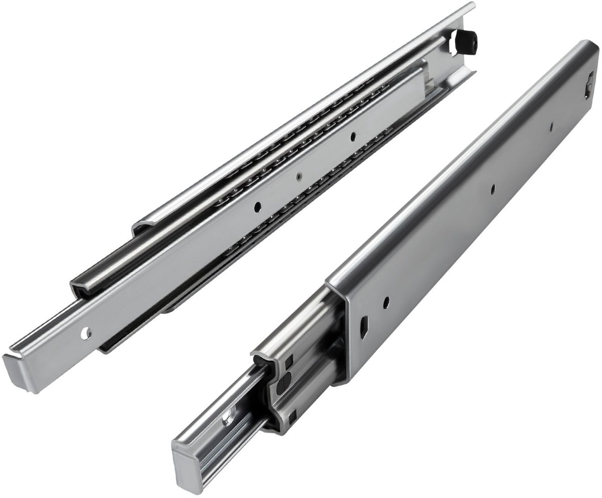 1 Paar (2 stuk) Volledig uitschuifbaar Ladegeleider KV1-80-H53-L750-NF Lengte 750 mm Draagkracht 100 Kg gegalvaniseerd van SOTECH