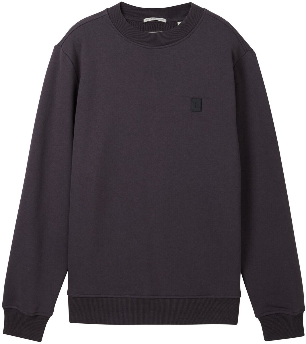 Tom Tailor - Basic katoenen sweatshirt - Maat 164 - coal grey