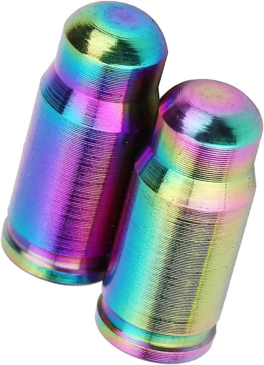 JGS Premium - Fietsventieldoppen set voor racefiets en mountainbike - Titanium legering gasmondstuk - Meerkleurig
