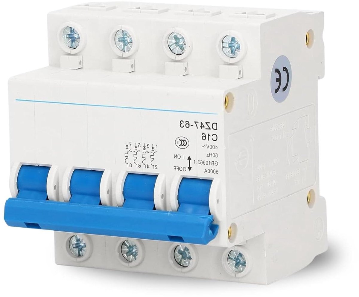 Allecto Plus - 4P stroomonderbreker 16A DIN-railmontage laagspanning luchtschakelaar AC 400V - Betrouwbaar en veilig