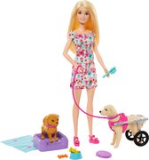Bol.com Barbie Hondenduo - Met puppy en grote hond - Barbiepop aanbieding