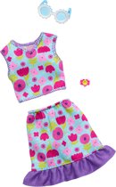 Bol.com Barbie Kleding Outfit en Accessoires - Bloemen Rok Bloemen Top Zonnebril en Armband aanbieding