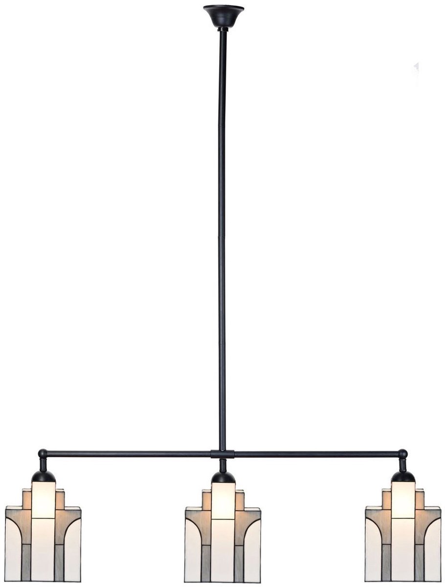 Coloured by Art Tiffany T-lamp 3 lichts New York Sky Line - Art Deco Trade Wit