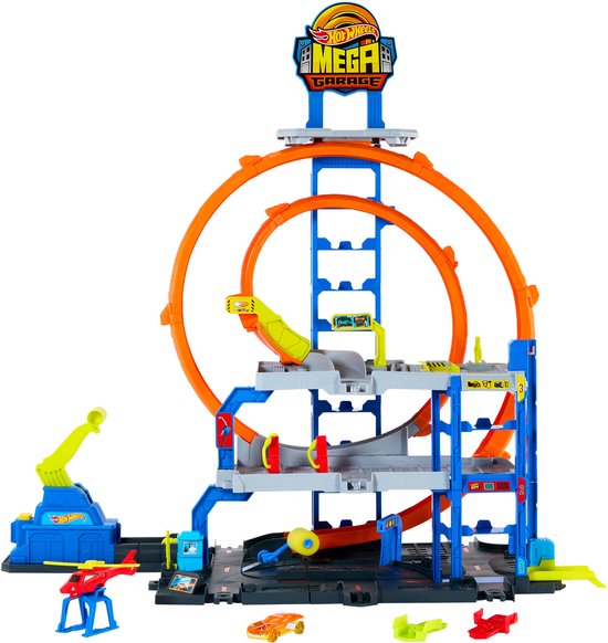 Hot Wheels Mega Loop Garage - Racebaan