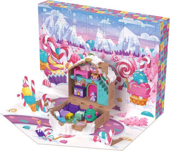 Polly Pocket Poppen en Speelsets Adventskalender - Meer dan 24 Feestelijke Accessoire
