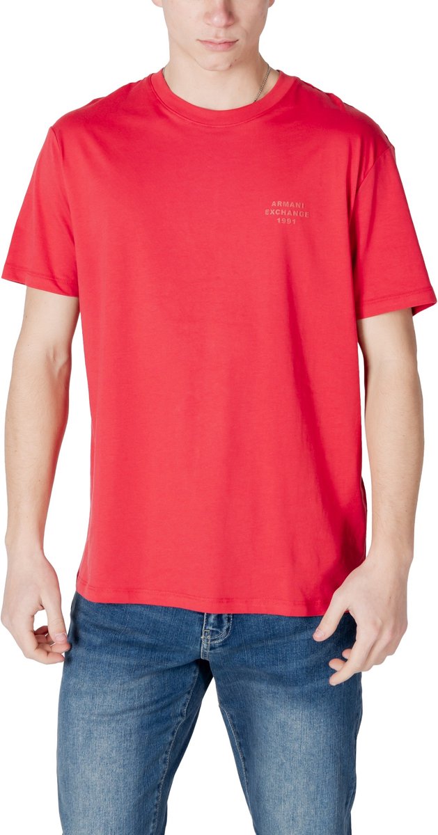 Short Sleeve Crew Neck Tee - Red Shirts
