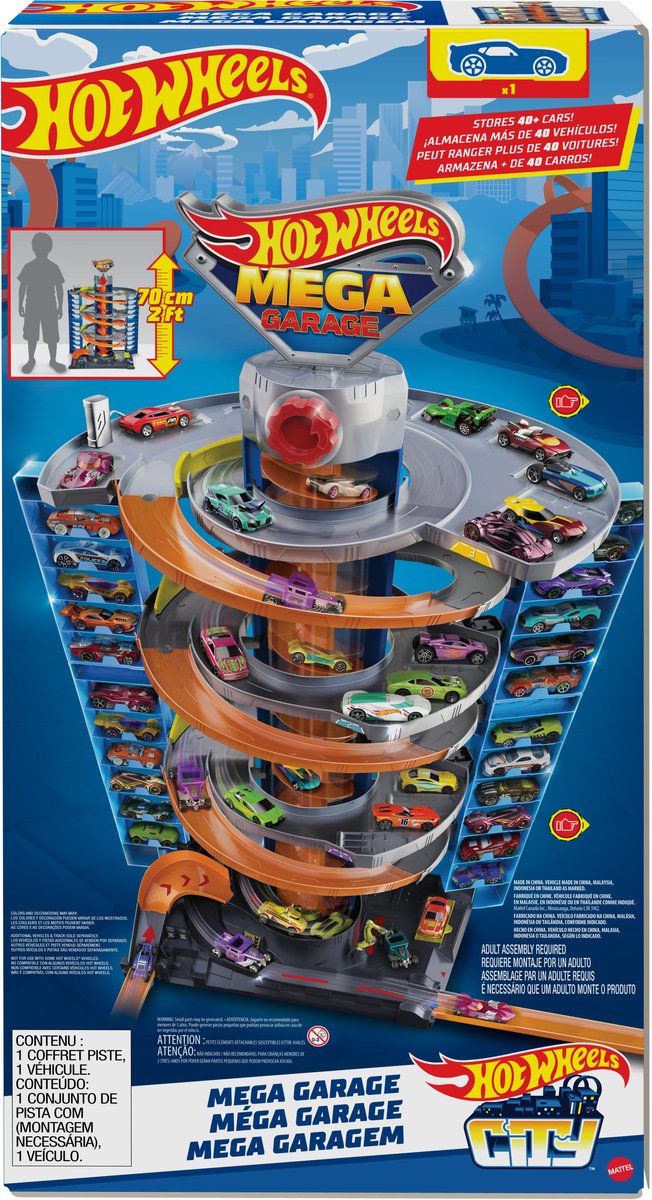 Bol.com Hot Wheels City Mega Garage - Speelgoed auto racebaan aanbieding