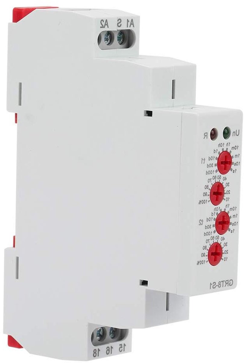 Allecto Plus - Timer met asymmetrische cyclus en herhaaltijd in/uit AC 12-240V (50-60 Hz) - Timerrelais