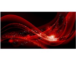 Tulup Glasschilderij - Foto Op Glas Abstracte Achtergrond - 100 cm x 50 cm - Rot Schilderij Op Glas - Glas Schilderij - Moderne Glaspanelen - Glazen Schilderij - Glaskunst voor de Badkamer