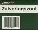 Gimborn Zuiveringszout verpakking met barcode.