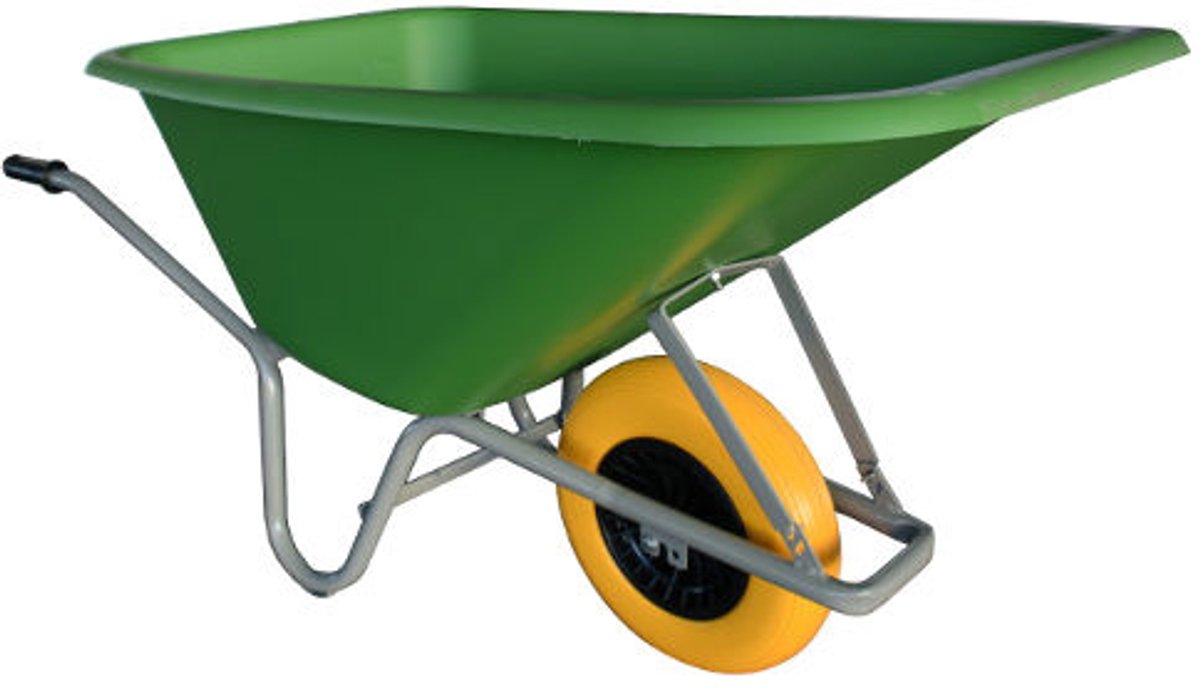 Altrad Kruiwagen Forza 165 Liter HDPE Bak Groen Met Anti-Lek Band
