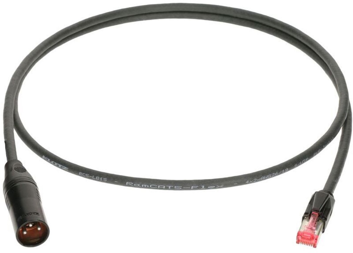 Klotz DMC-X3MR-0120 DMX-CAT adapter met XLR 3p M 1,2 meter