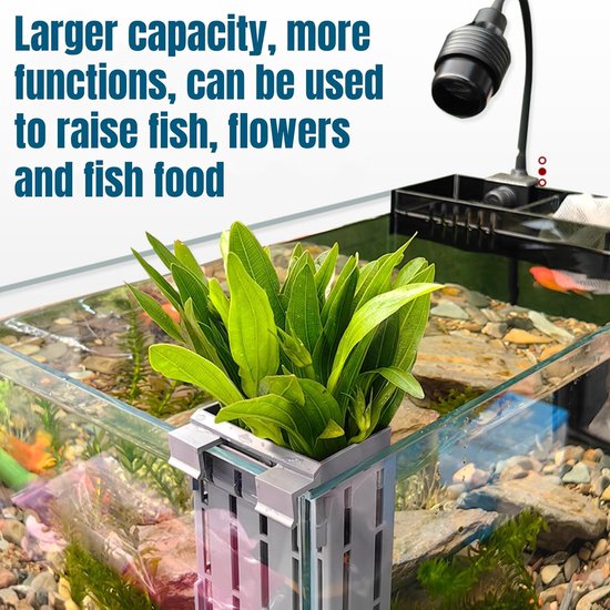 4pcs Plant Culture - Hanging Holders - Aquarium Plant Holder - Water Plant Hanger - Plant Stand for Aquariums - 8 Suction Cups - Aquascape Decorations - Plant Pot Accessories van Merkloos	 — afbeelding 3