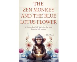 The Zen Monkey and The Blue Lotus Flower