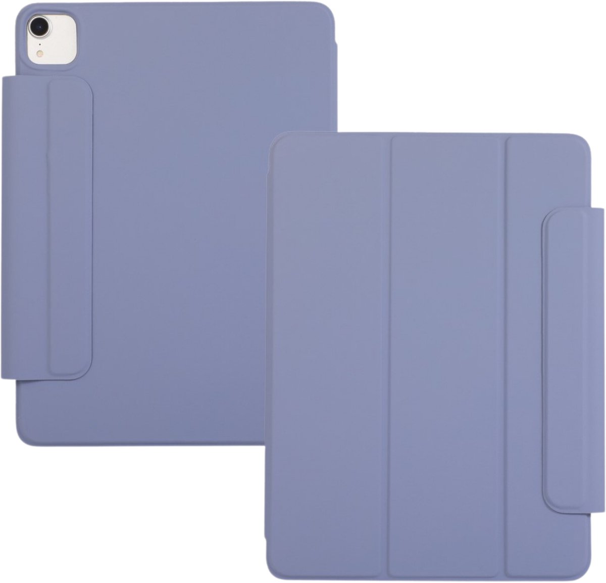 Lunso Geschikt voor iPad Air 13 inch (2024/2025) - Tri-Fold Bookcase hoes - Lavendel