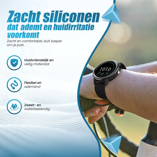 Lot De 6 Boucles De Bracelet En Silicone – Compatibles Garmin Vivoactive 3 – Remplacement Facile, Solides Et Légères