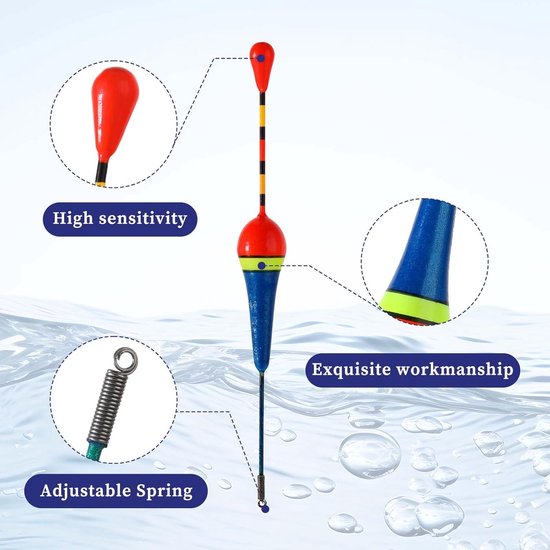 Dobber set- 10 vis dobbers - Dobbers - Schuimdobbers - Visaccessoires - Visgerei - Hengelsport - Geschikt voor diverse vissoorten van Merkloos — afbeelding 2